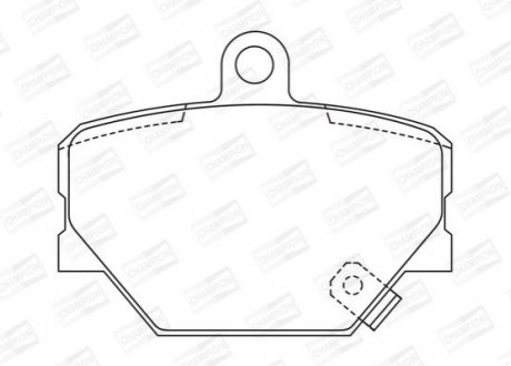 Колодка торм. диск. SMART ROADSTER 04- передн. CHAMPION 571995CH (фото 1)