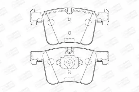 Тормозные колодки передние BMW 1-Series, 2-Series, 3-Series, 4-Series, X3, X4 CHAMPION 573432CH