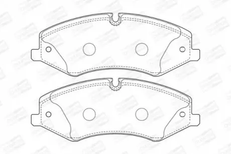 Тормозные колодки передние Land Rover Discovery IV, Range Rover III, IV, Range Rover Sport CHAMPION 573333CH (фото 1)