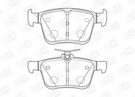 Гальмівні колодки задні Audi A3, Q2, TT / Seat Leon, Ateca / VW Golf VII CHAMPION 573409CH