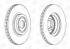 Тормозной диск передний TOYOTA COROLLA, MATRIX CHAMPION 562435CH (фото 1)