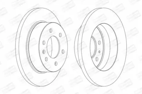 DB Диск тормозной задн.Sprinter,VW Crafter 06- CHAMPION 569137CH