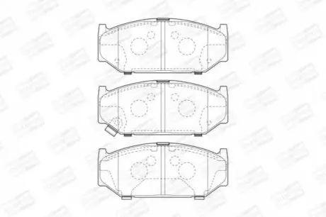 SUZUKI Тормозные колодки передн.Swift III 05- CHAMPION 573417CH