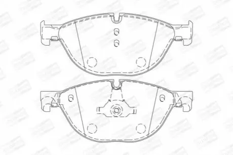 Тормозные колодки передние M-Series BMW 5-Series, 6-Series CHAMPION 573292CH