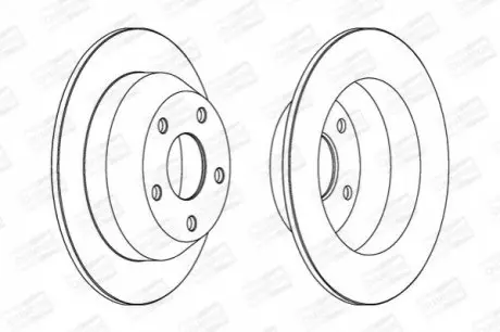 Тормозной диск задний JEEP CHEROKEE,GRAND CHEROKEE CHAMPION 562148CH