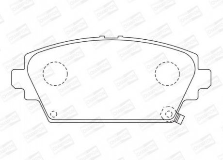 Гальмівні колодки передні Honda Accord VI (1999->) CHAMPION 572429CH