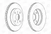 Тормозной диск передний Toyota Echo, Platz, Yaris (1999->) CHAMPION 562443CH