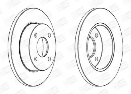 Тормозной диск передний Nissan Datsun, Micra CHAMPION 561663CH