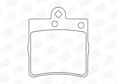 Колодка торм. диск. MB C-CLASS (W202) задн. CHAMPION 571925CH