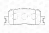 Колодка торм. диск. TOYOTA CAMRY (V20), CAMRY (V30) задн. CHAMPION 572583CH (фото 1)
