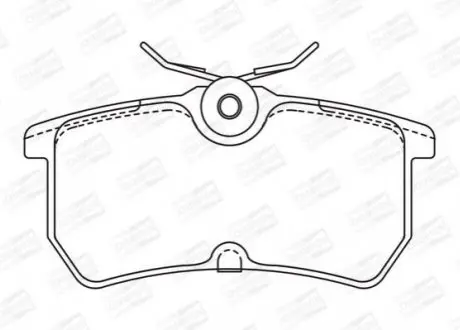 Тормозные колодки задние Ford Fiesta V, Fiesta VI, Focus I CHAMPION 571998CH