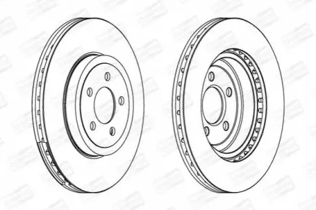 Тормозной диск передний CHRYSLER 300C/ LANCIA THEMA CHAMPION 562868CH-1