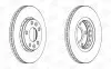 Тормозной диск передний Renault Captur II, Duster, Fluence, Laguna III, Megane III, Scenic, Zoe / N CHAMPION 562529CH (фото 1)