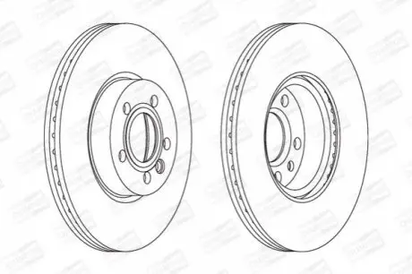 Диск гальмівний FORD GALAXY (WGR)(11/95-04/06) передн. CHAMPION 562626CH