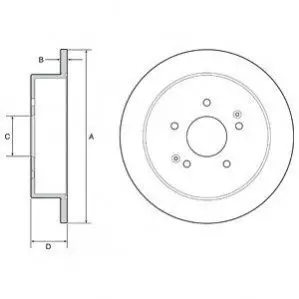 Гальмівний диск Delphi BG4940C