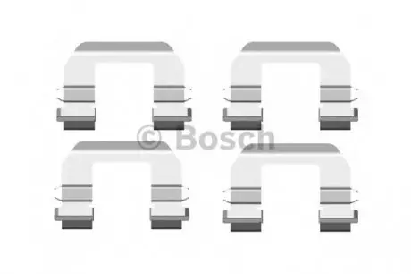 Комплектуючі, колодки дискового гальма BOSCH 1987474439