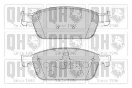 Фото 1 - комплект гальмівних колодок QUINTON HAZELL BP1866 Комплект гальмівних колодок QUINTON HAZELL BP1866 (фото 1)