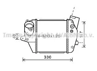 Интеркулер MZA 4243 AVA AVA COOLING MZA4243
