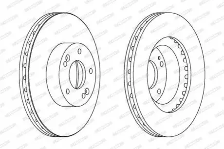 Тормозной диск FERODO DDF1630C