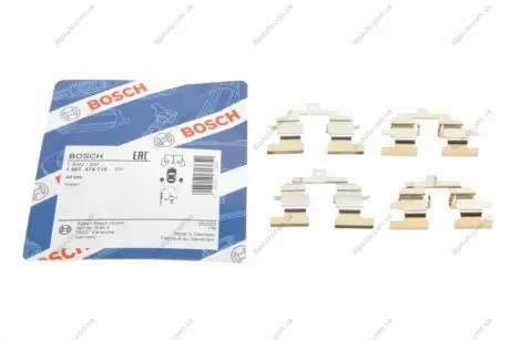 Комплектующие, колодки дискового тормоза BOSCH 1987474715