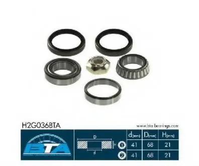 Комплект подшипника ступицы колеса BTA H2G036BTA