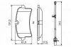 Колодки гальмівні дискові BOSCH 0986494841 0986494841