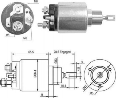 Реле втягивающее MAGNETI MARELLI AME0428