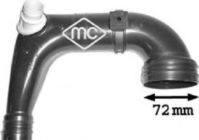 Трубка нагнетаемого воздуха Metalcaucho 03875 (фото 1)