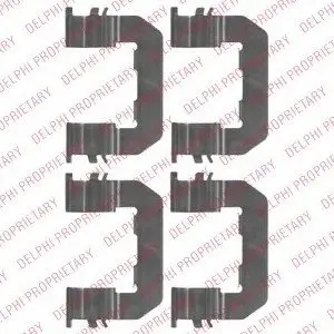 Комплектующие, колодки дискового тормоза Delphi LX0514