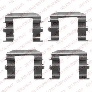 Комплектуючі, колодки дискового гальма Delphi LX0417
