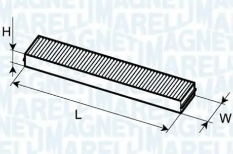 Фільтр, повітря у внутрішньому просторі MAGNETI MARELLI 350203062470