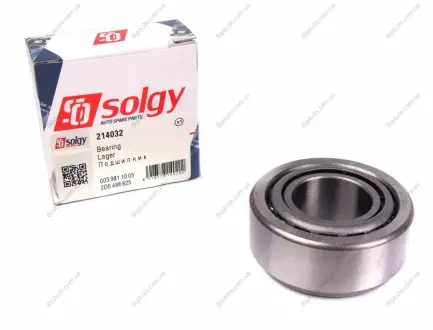 Подшипник (25x52x22) SOLGY 214032