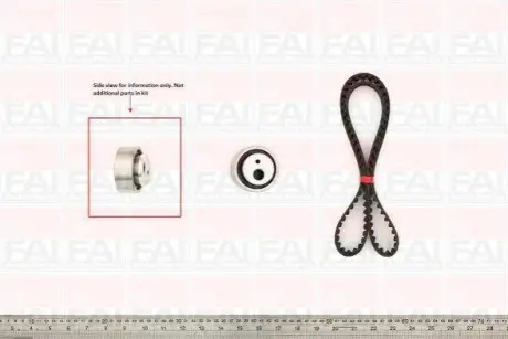 К-т ГРМ (рем.+ ролик) Citroen Berlingo 1.4, Xara,Saxo,Ax,Bx,Zx FAI TBK09