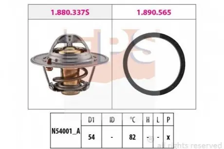 FIAT Термостат 82C Croma,Ducato,Renault Safrane,Nissan EPS 1.880.334
