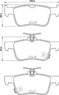 Комплект тормозных колодок BREMBO P 28 089