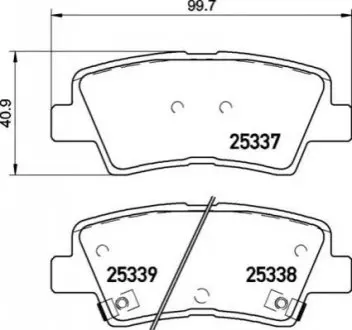 Тормозные колодки дисковые P30 094 BREMBO P30094