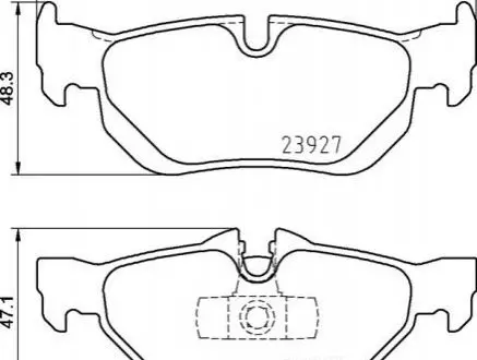 Тормозные колодки дисковые P 06 105 BREMBO P06105