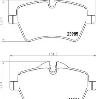 Гальмівні колодки дискові BREMBO P06104
