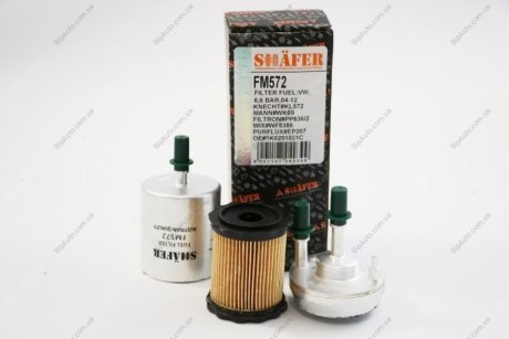 Фильтр топливный VW/Skoda 1.6/2.0 FSI/TFSI 04- SHAFER FM572