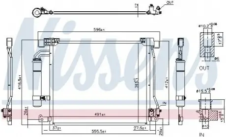 Конденсатор, кондиціонер NISSENS 940555