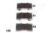 Комплект тормозных колодок, дисковый тормоз JAPANPARTS PA158AF PA-158AF