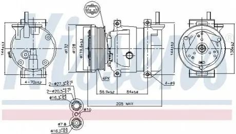 Компресор кондиціонера NISSENS 89492