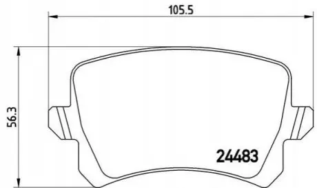 Тормозные колодки, тюнинг P 85 109X BREMBO P85109X