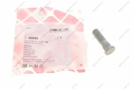 Болт колеса (з круглою головкою) FEBI BILSTEIN 46680