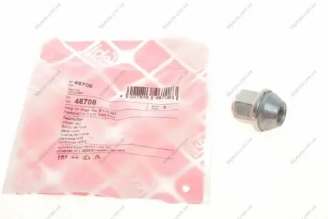 Гайка кріплення колеса FORD M12 x 1,5 хром закрита FEBI BILSTEIN 46708