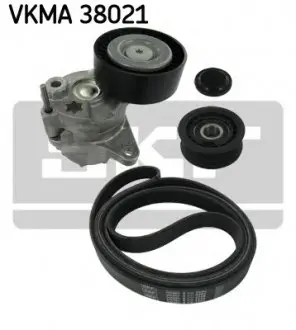 Поликлиновой ременный комплект SKF VKMA 38021