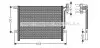 Конденсор кондиціонера BMW 3 E46/E83 98-05 (AVA) AVA COOLING BW5203 (фото 1)