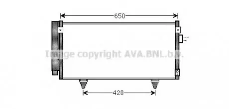 Радиатор кондиционера AVA QUALITY COOLING AVA COOLING SU5077D