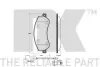 Комплект гальмівних колодок, дискове гальмо NK 222566 (фото 1)