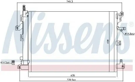 Радиатор кондиционера NIS NISSENS 940830